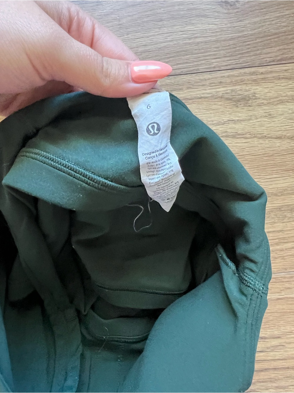 Lululemon Dark Green Align Bralette with Built in Bra - Picture 4 of 5